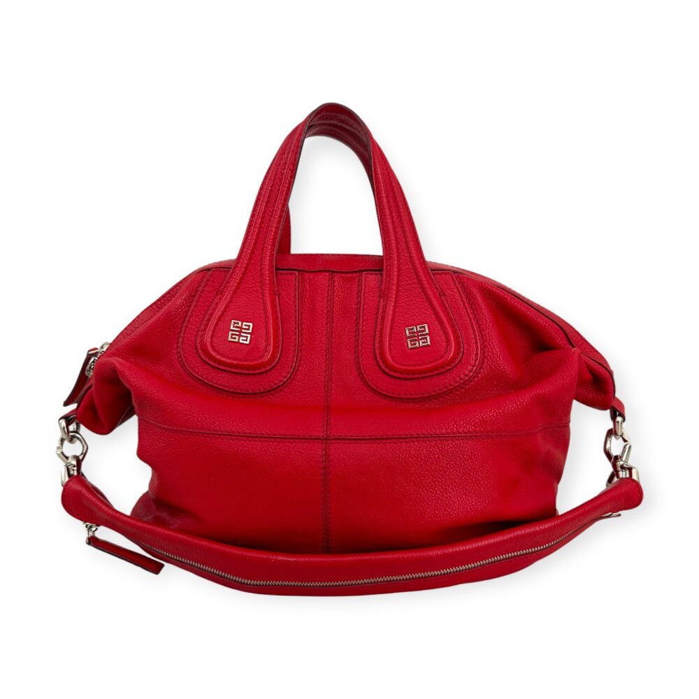 Authentic Givenchy Medium Red Leather Nightingale… - image 2